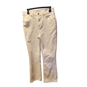 BCBGMaxAzria Women's Cropped Boot Cut Jeans White size. 27